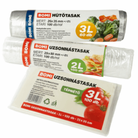 BOMI Uzsonnástasakok és Hűtőtasakok